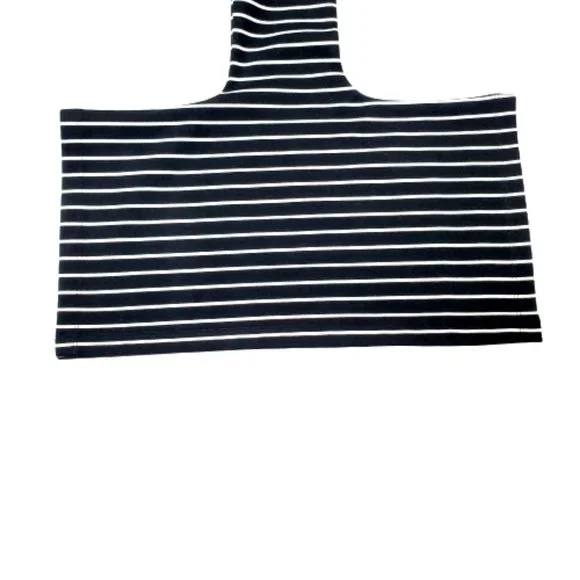 Torn by Ronny Kobo Striped Bell Sleeve Crop Top. Size Small - Picture 3 of 7